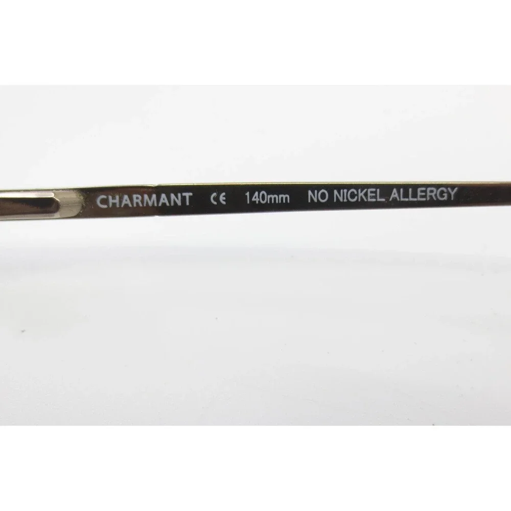 Charmant CH8172 BR Brown Pure Titanium Oval Eyeglass Frames 53-18-140mm
